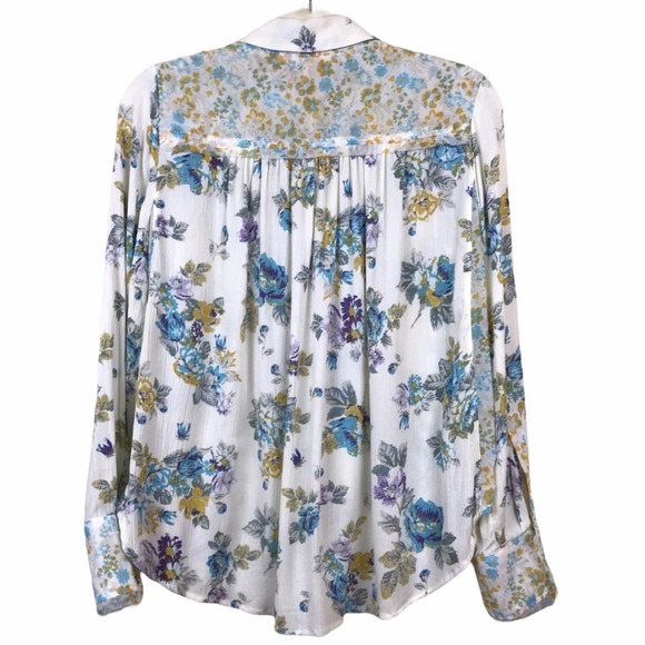 NWT Free People Hold On to Me Floral Long Sleeve Blouse - Small - Picture 3 of 7